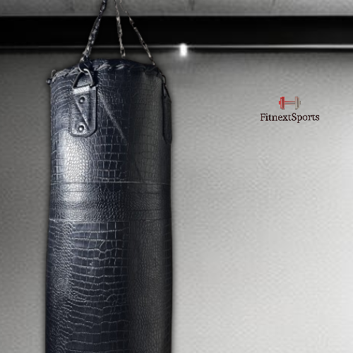 Luxury Crocodile Embossed Leather Punching Bag, MMA Boxing Bag