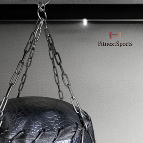 Luxury Crocodile Embossed Leather Punching Bag, MMA Boxing Bag