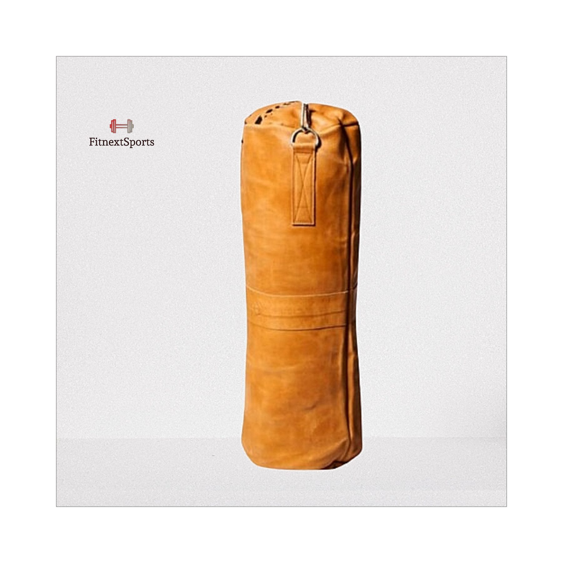 Tan Vintage Leather Punching Bag, MMA Boxing Bag