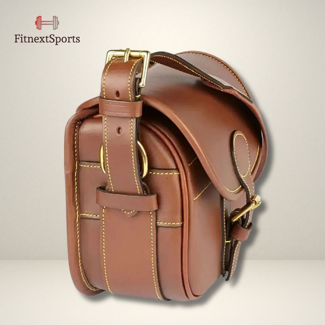 Premium Handcrafted Leather Cartridge Bag – Durable and Stylish for Outdoor Use