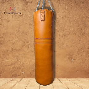 Vintage Tan Leather Punching Bag – Premium Quality & Style