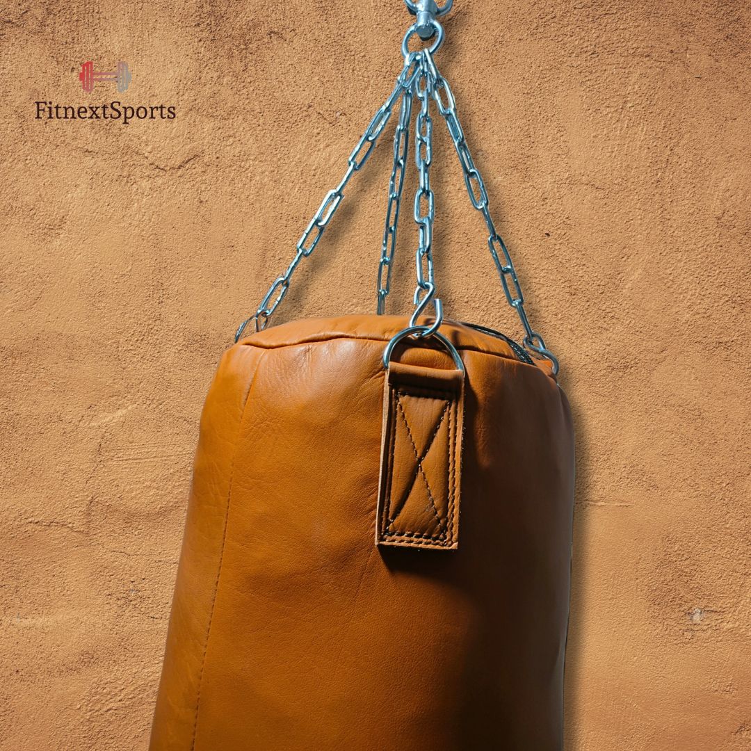 Vintage Tan Leather Punching Bag – Premium Quality & Style