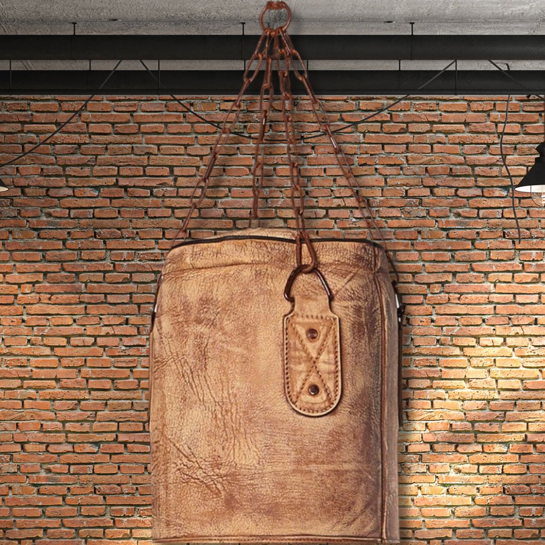 Rusty Brown Cowhide Leather Punching Bag