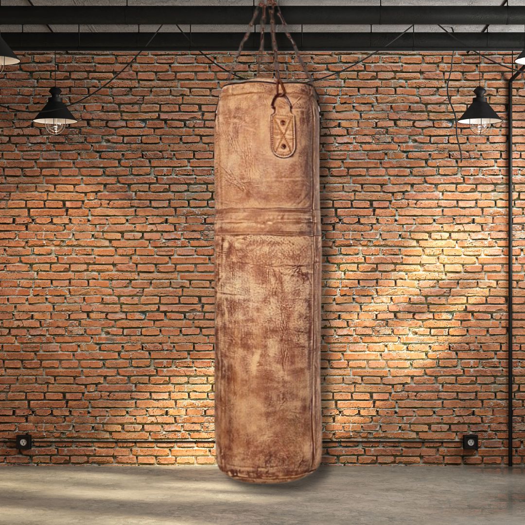 Rusty Brown Cowhide Leather Punching Bag